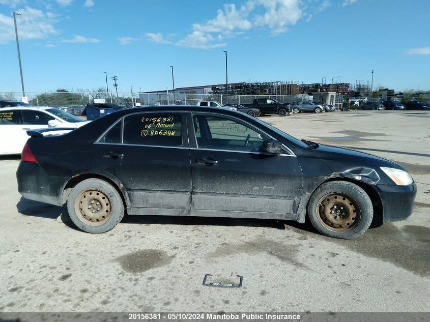 2006 Honda Accord Se VIN: 1HGCM56386A806348 Lot: 20156381