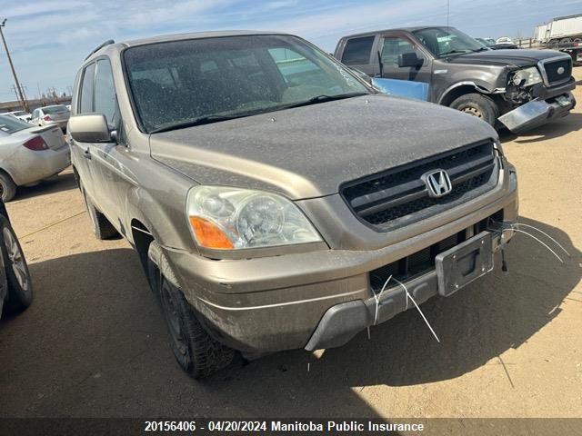 2005 Honda Pilot Ex-L VIN: 2HKYF18615H002088 Lot: 20156406