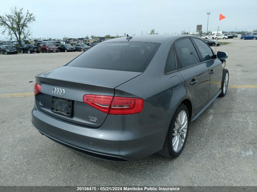 2015 Audi A4 2.0T Quattro VIN: WAUBFCFL8FN023528 Lot: 20156470