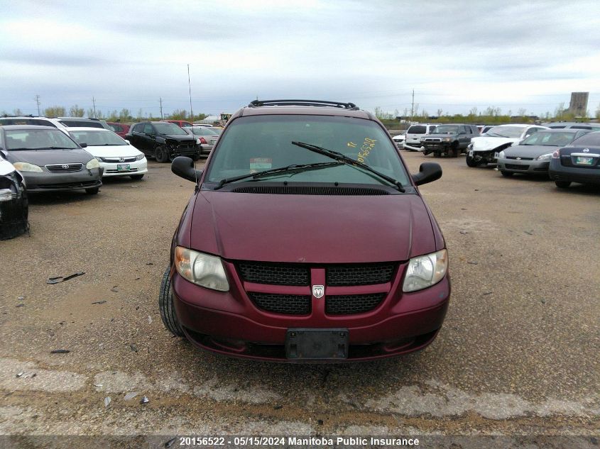 2002 Dodge Grand Caravan Sport VIN: 2B4GP44R92R652292 Lot: 20156522