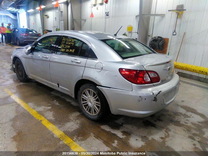 2007 Chrysler Sebring VIN: 1C3LC46KX7N523144 Lot: 20156638