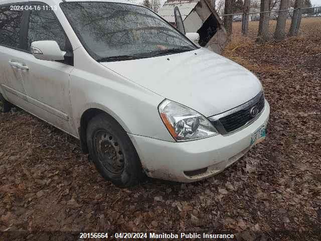 2012 Kia Sedona Lx VIN: KNDMG4C71C6501929 Lot: 39242417