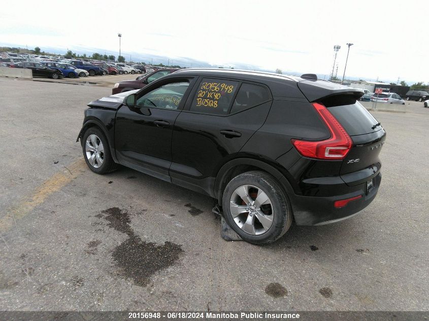 2020 Volvo Xc40 Momentum T5 VIN: YV4162UKXL2175128 Lot: 20156948