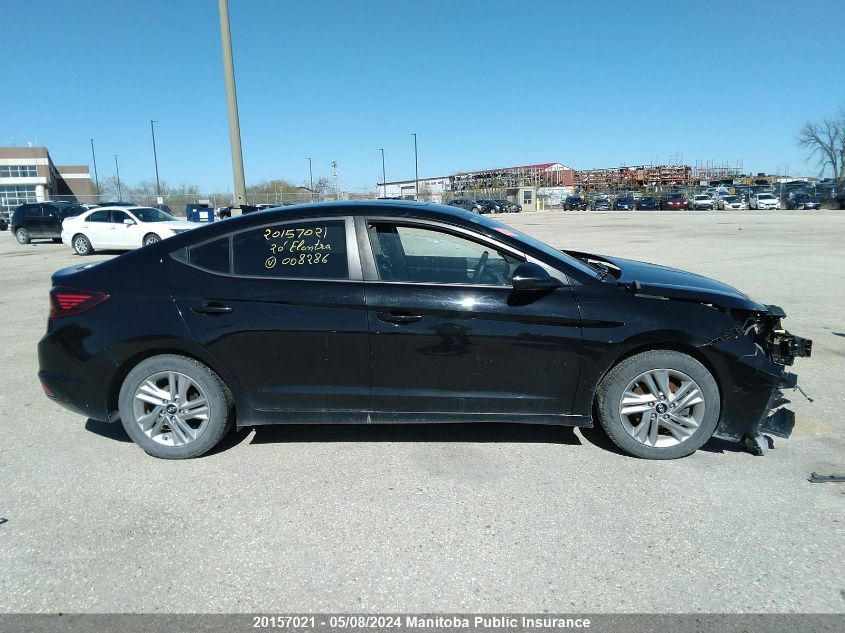 2020 Hyundai Elantra Preferred VIN: KMHD84LF2LU008286 Lot: 20157021