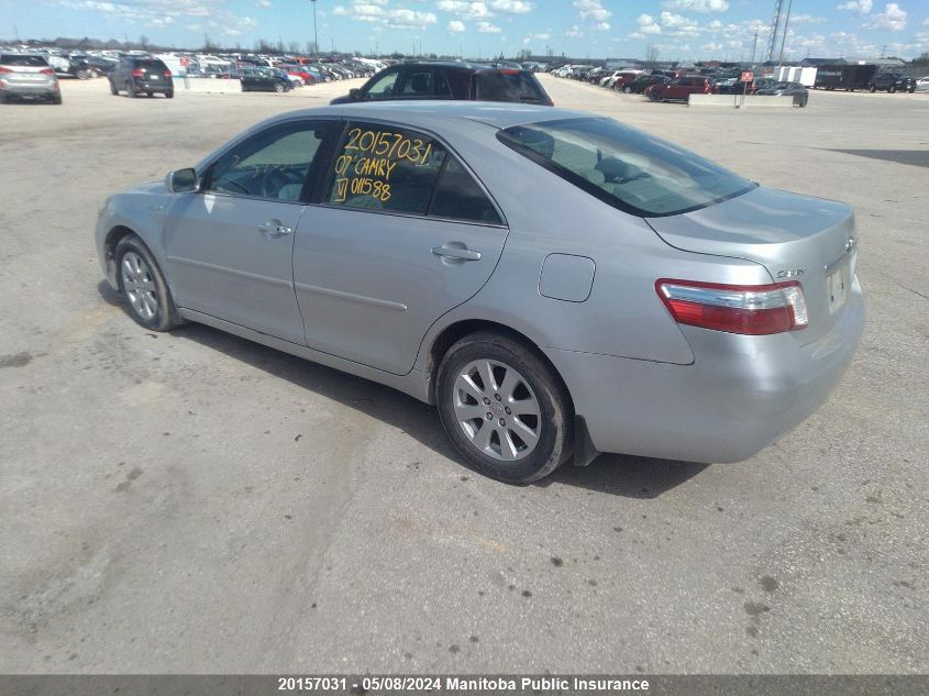 2007 Toyota Camry Hybrid VIN: 4T1BB46K17U011588 Lot: 20157031