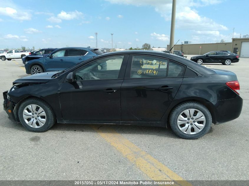 2013 Chevrolet Cruze Ls VIN: 1G1PL5SH0D7188191 Lot: 20157050