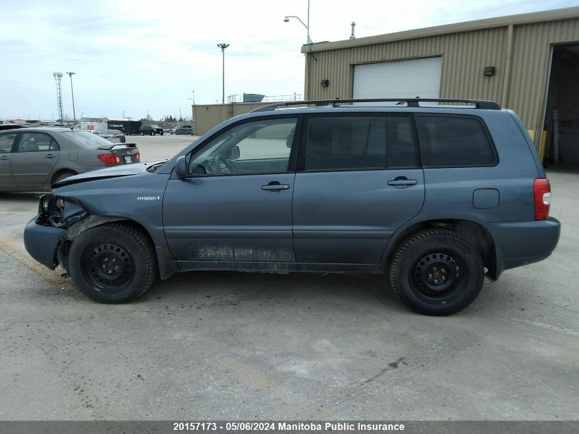 2006 Toyota Highlander Hybrid Limited VIN: JTEEW21A960032084 Lot: 20157173