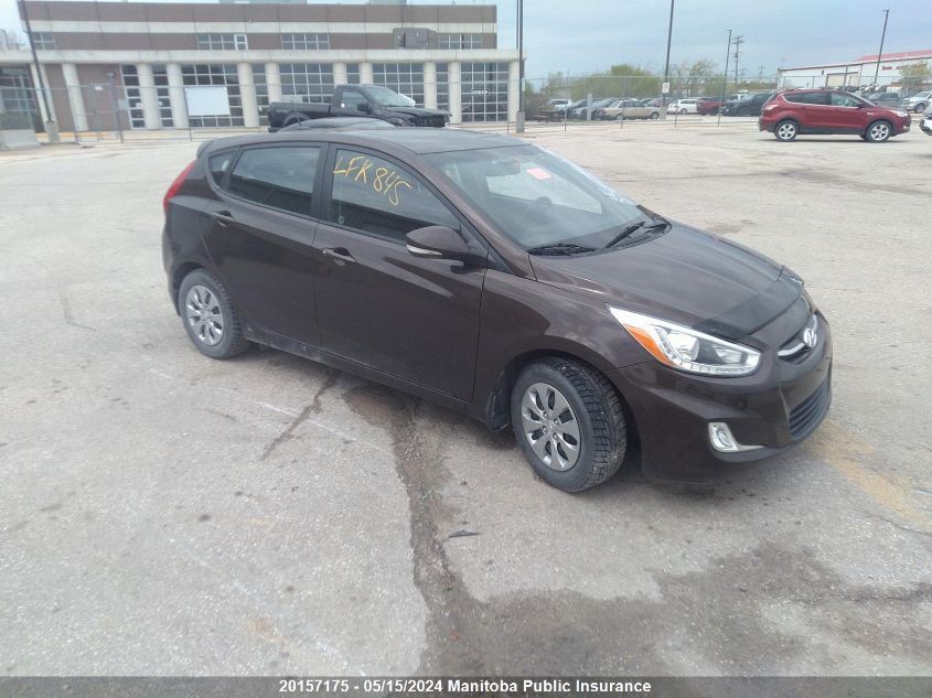 2015 Hyundai Accent Gls VIN: KMHCU5AE6FU226324 Lot: 20157175