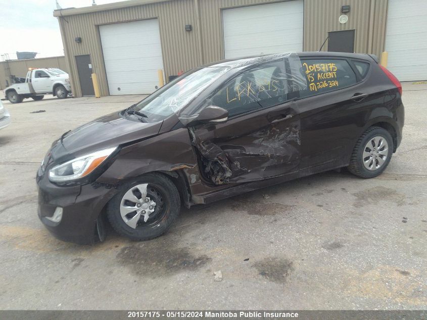 2015 Hyundai Accent Gls VIN: KMHCU5AE6FU226324 Lot: 20157175