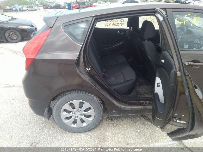 2015 Hyundai Accent Gls VIN: KMHCU5AE6FU226324 Lot: 20157175