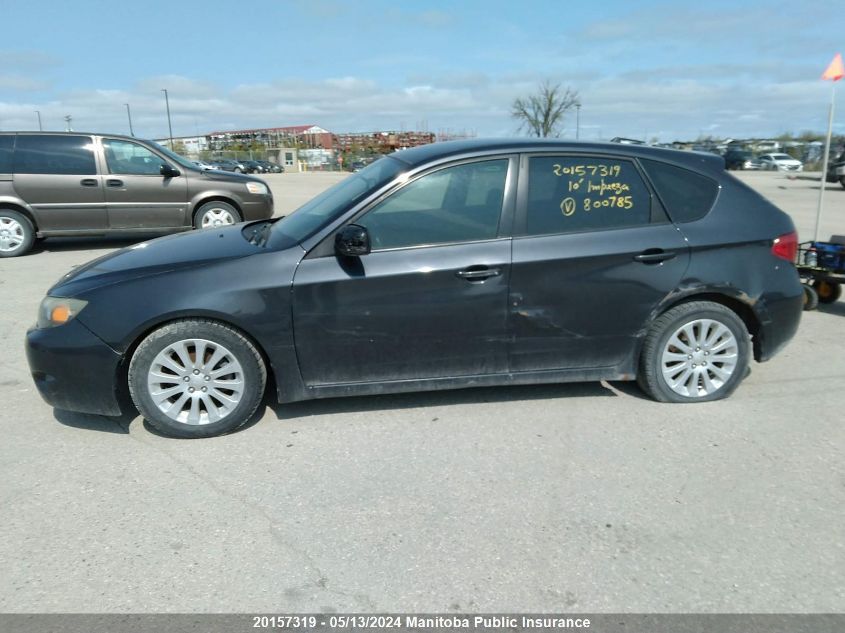 2010 Subaru Impreza 2.5I VIN: JF1GH6A61AG800785 Lot: 20157319