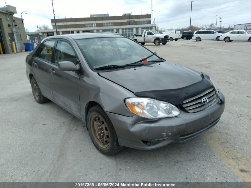 2003 Toyota Corolla VIN: 2T1BR32EX3C760388 Lot: 20157355