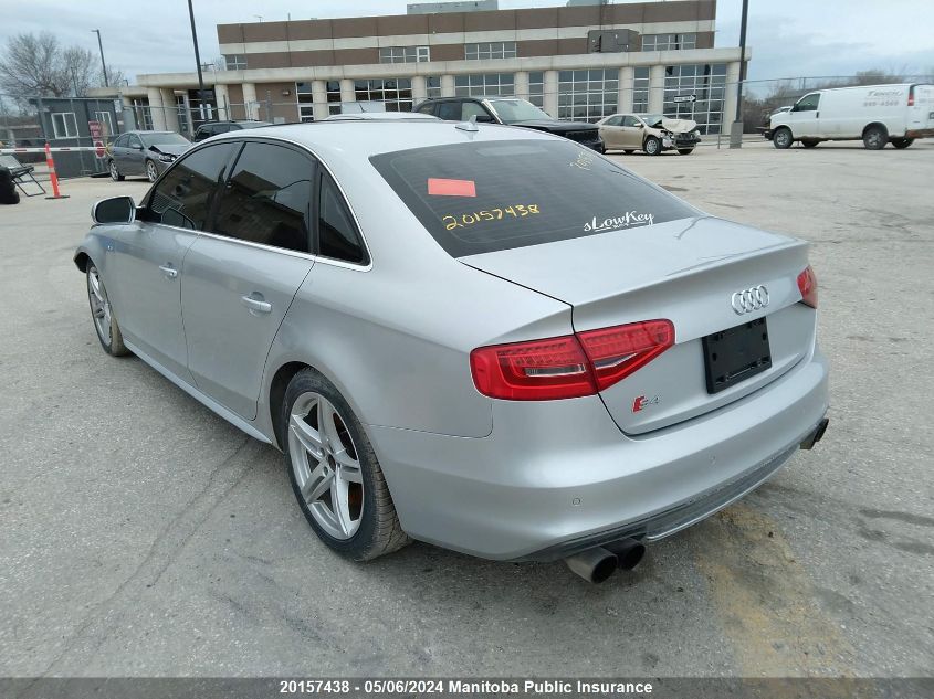 2013 Audi S4 3.0T Quattro VIN: WAUFGCFL5DA127607 Lot: 20157438