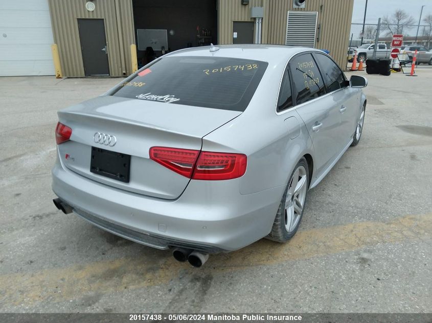 2013 Audi S4 3.0T Quattro VIN: WAUFGCFL5DA127607 Lot: 20157438