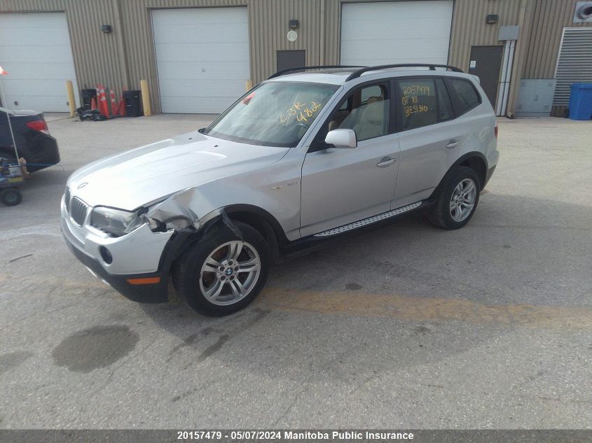 2007 BMW X3 3.0I VIN: WBXPC73477WE51310 Lot: 20157479