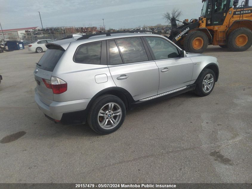 2007 BMW X3 3.0I VIN: WBXPC73477WE51310 Lot: 20157479