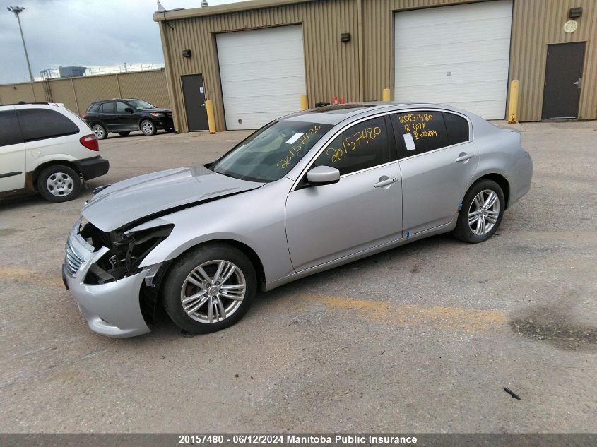 2012 Infiniti G37 X VIN: JN1CV6AR1CM670204 Lot: 20157480