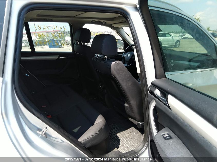 2013 BMW X3 28I VIN: 5UXWX9C51D0A19584 Lot: 20157581