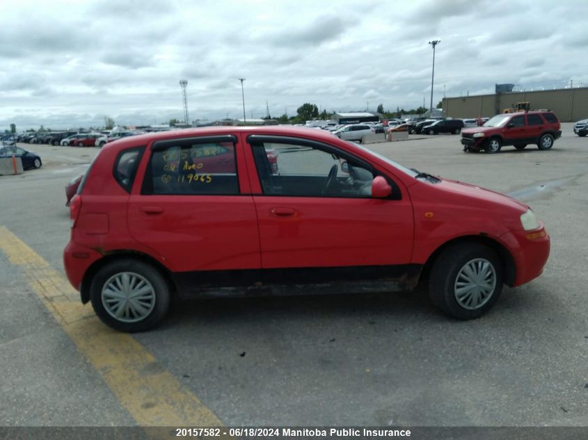 2004 Chevrolet Aveo VIN: KL1TD62684B119065 Lot: 20157582