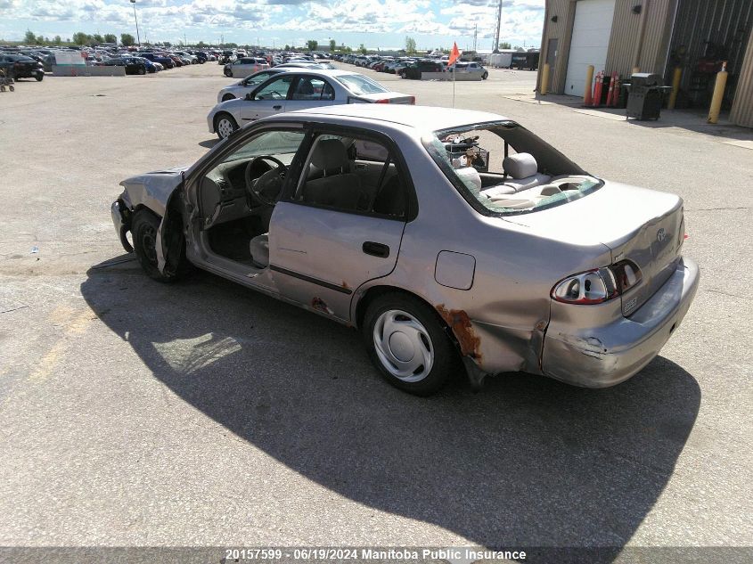 1998 Toyota Corolla Ce VIN: 2T1BR12E8WC721680 Lot: 20157599