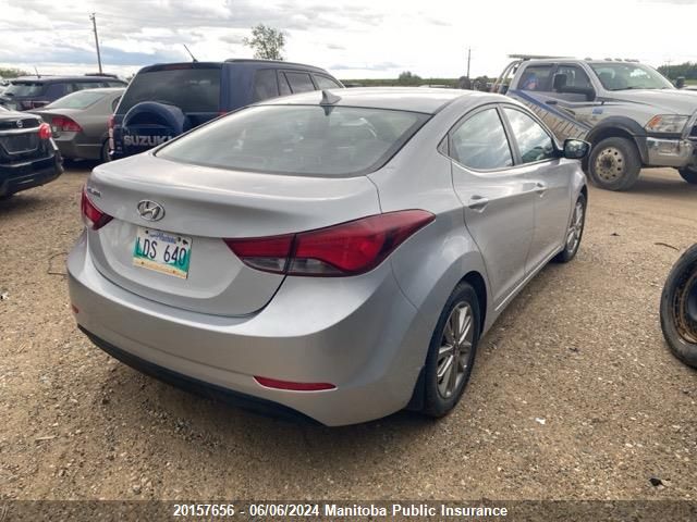 2014 Hyundai Elantra Gls VIN: 5NPDH4AE6EH510892 Lot: 20157656