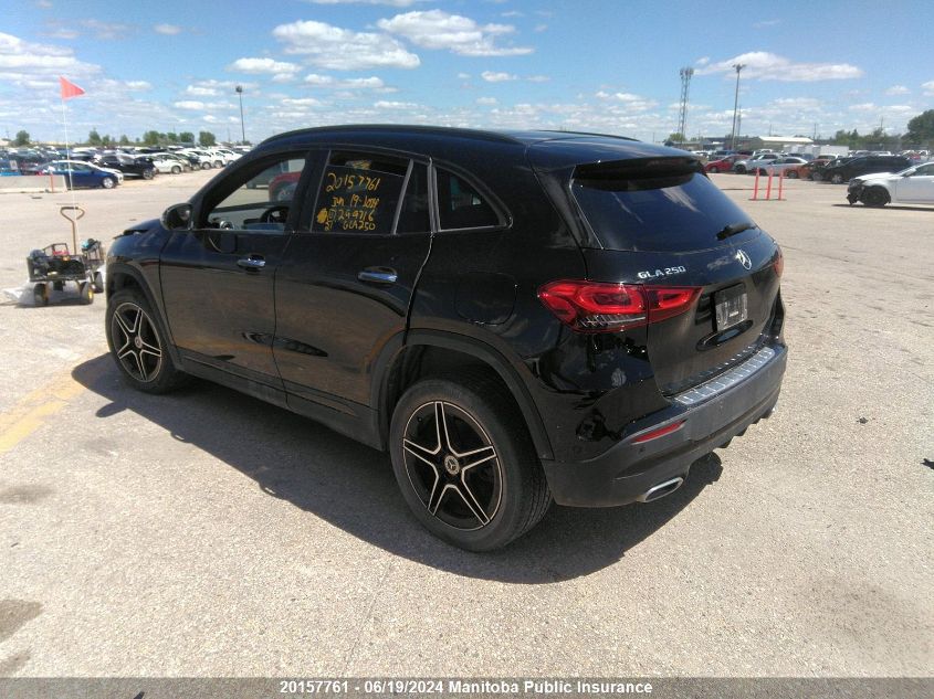 2021 Mercedes Benz Gla250 VIN: W1N4N4HBXMJ299716 Lot: 20157761