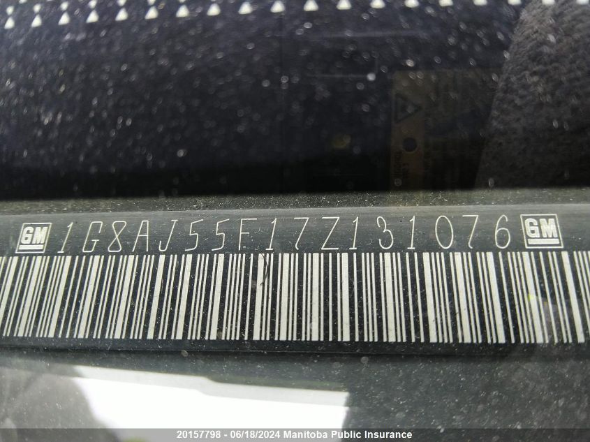 2007 Saturn Ion 2 VIN: 1G8AJ55F17Z131076 Lot: 20157798