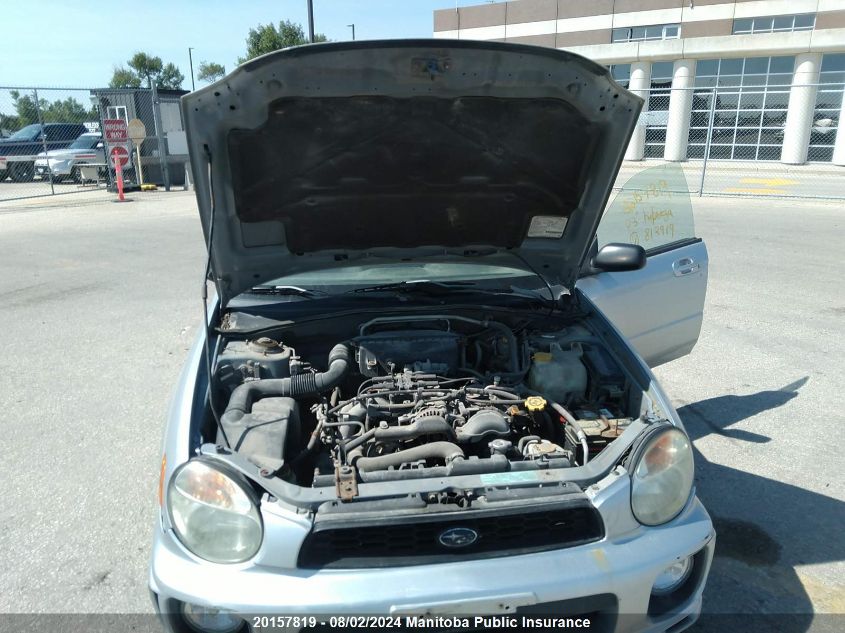 2003 Subaru Impreza Sport 2.5 Ts VIN: JF1GG65573H812912 Lot: 20157819