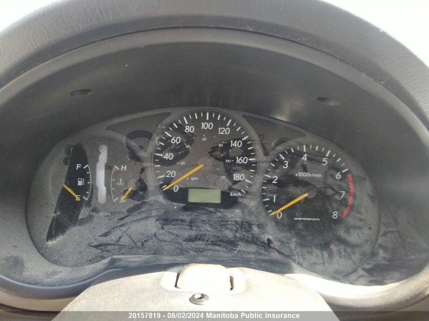 2003 Subaru Impreza Sport 2.5 Ts VIN: JF1GG65573H812912 Lot: 20157819