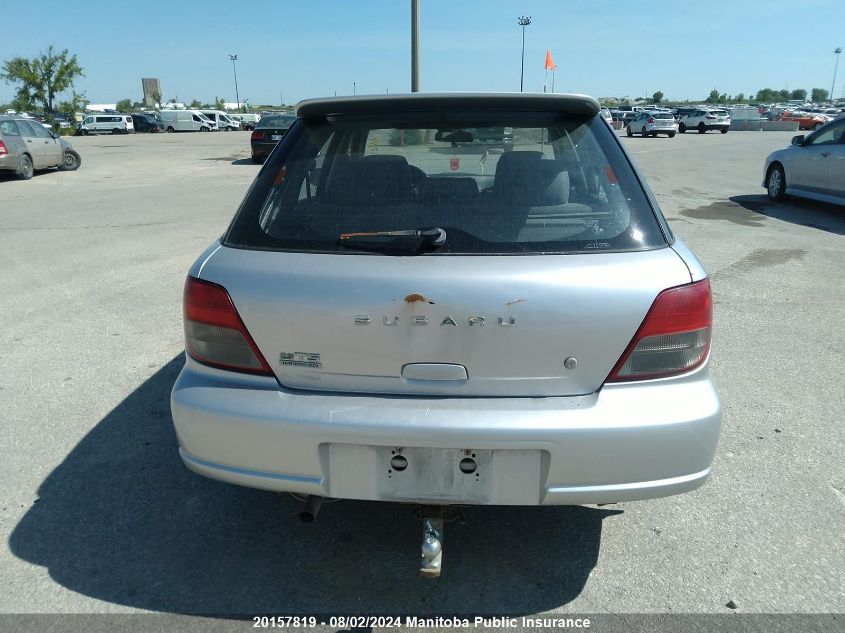 2003 Subaru Impreza Sport 2.5 Ts VIN: JF1GG65573H812912 Lot: 20157819