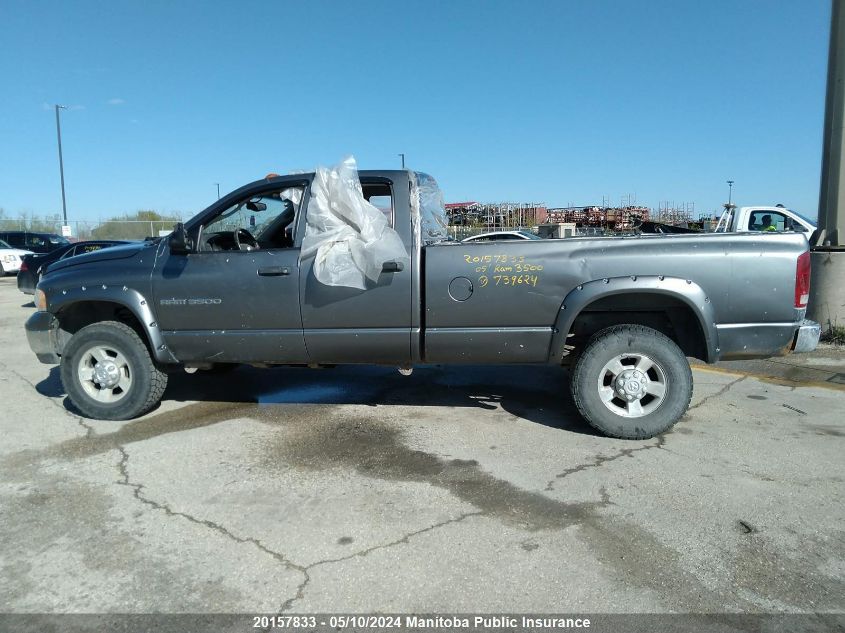 2005 Dodge Ram 3500 Slt Quad Cab VIN: 3D7LS38C55G739624 Lot: 20157833