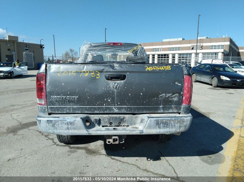 2005 Dodge Ram 3500 Slt Quad Cab VIN: 3D7LS38C55G739624 Lot: 20157833