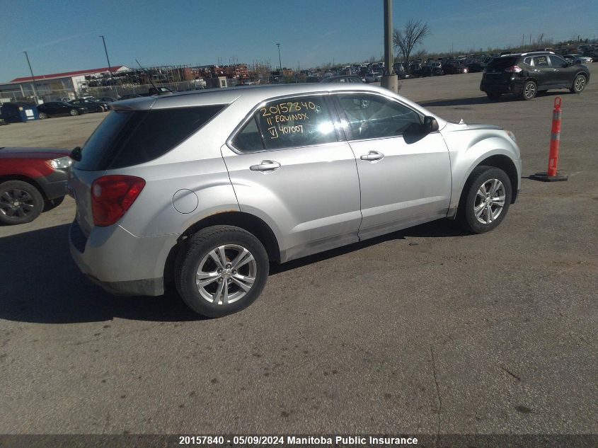 2011 Chevrolet Equinox Ls VIN: 2CNALBEC9B6407007 Lot: 20157840