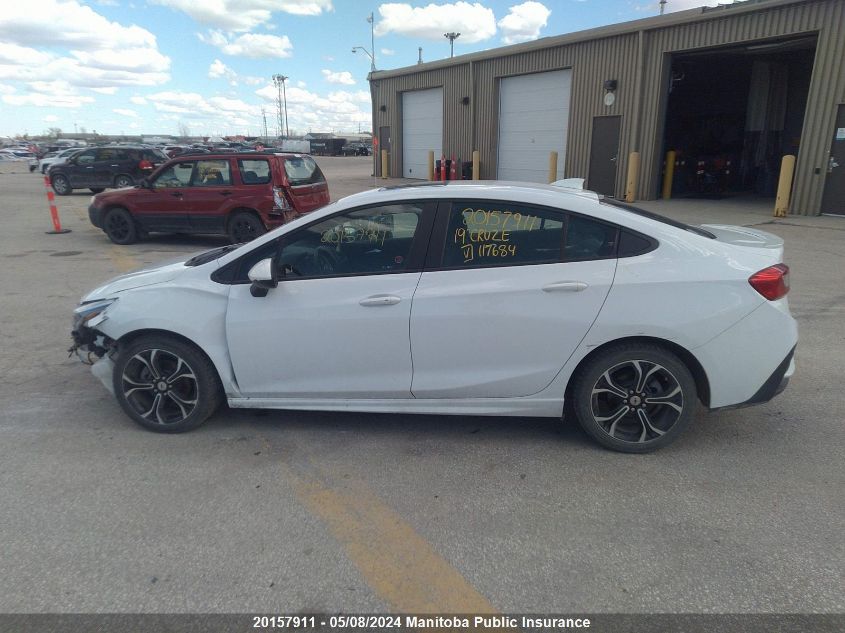 2019 Chevrolet Cruze Lt Turbo VIN: 1G1BE5SM0K7117684 Lot: 20157911
