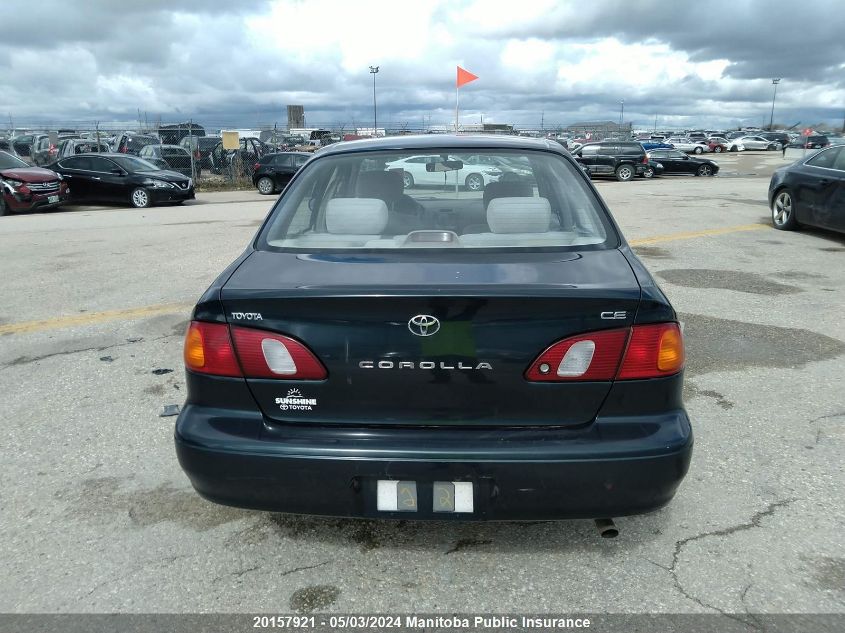 1999 Toyota Corolla Ce VIN: 2T1BR12E4XC758176 Lot: 20157921