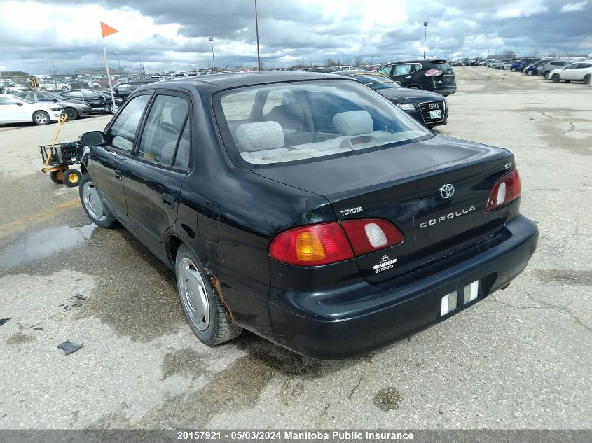 1999 Toyota Corolla Ce VIN: 2T1BR12E4XC758176 Lot: 20157921