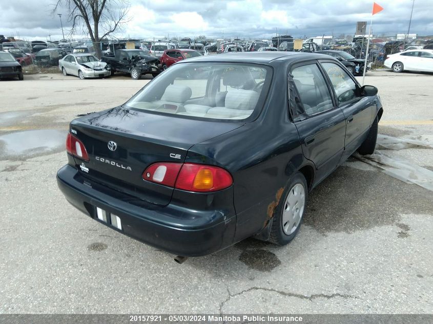 1999 Toyota Corolla Ce VIN: 2T1BR12E4XC758176 Lot: 20157921