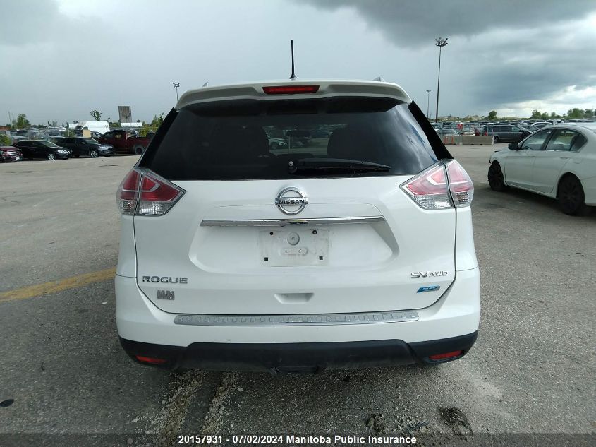 2014 Nissan Rogue Sv VIN: 5N1AT2MV7EC815407 Lot: 20157931