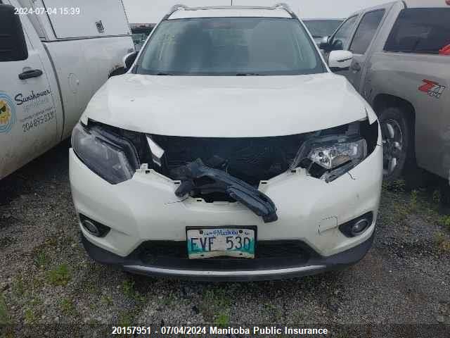 2016 Nissan Rogue Sv VIN: 5N1AT2MV3GC816380 Lot: 20157951