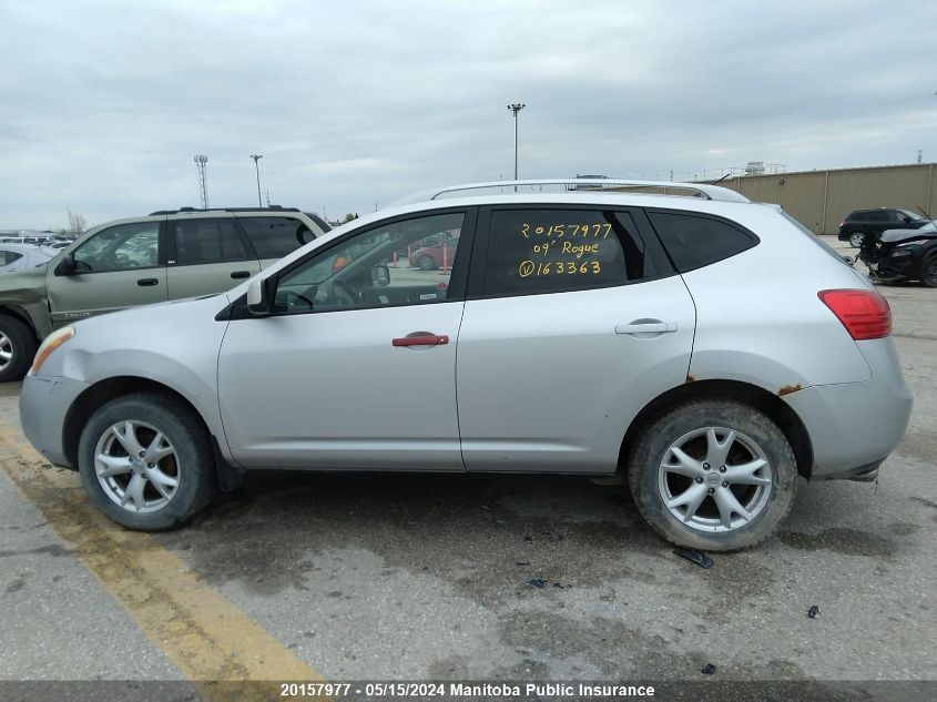 2009 Nissan Rogue Sl VIN: JN8AS58V19W163363 Lot: 20157977