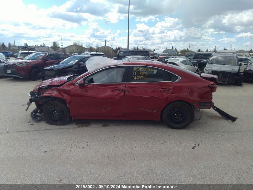 2019 Kia Forte Ex VIN: 3KPF54AD2KE054849 Lot: 20158002