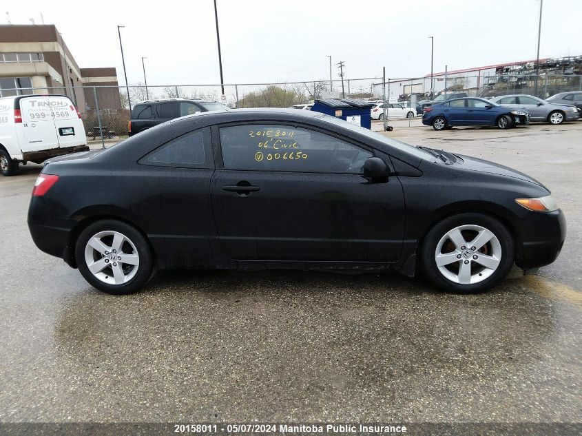 2006 Honda Civic Lx VIN: 2HGFG12686H006650 Lot: 20158011