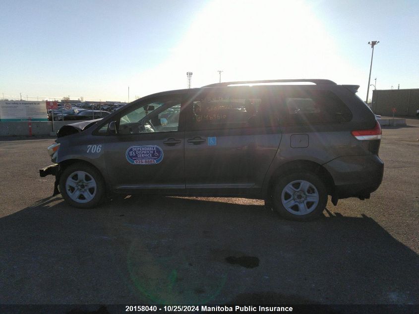 2014 Toyota Sienna Le V6 VIN: 5TDKK3DC7ES489610 Lot: 20158040