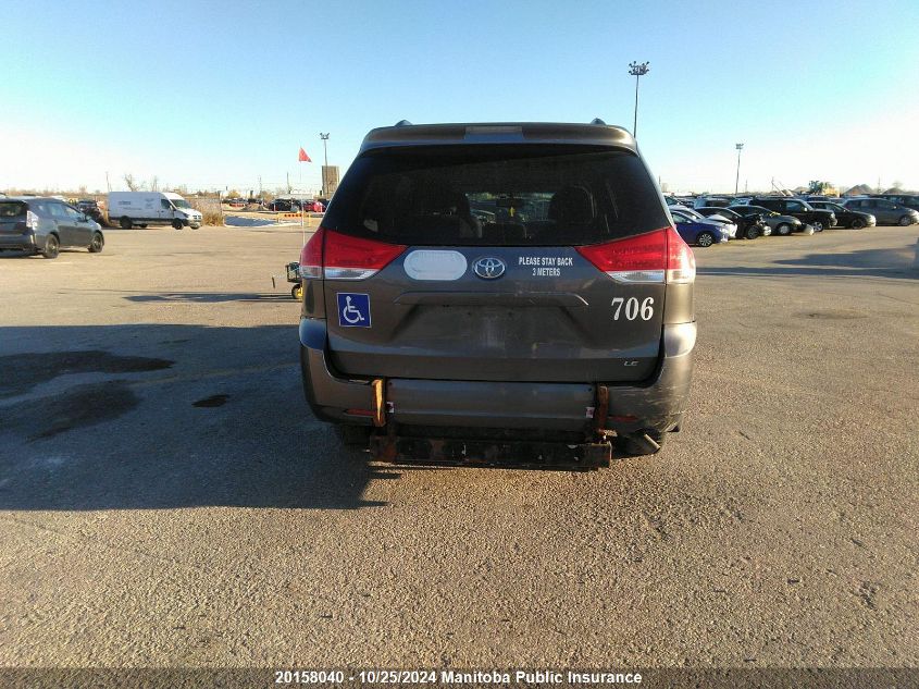 2014 Toyota Sienna Le V6 VIN: 5TDKK3DC7ES489610 Lot: 20158040