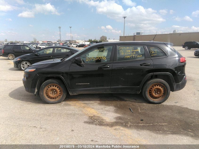 2015 Jeep Cherokee Sport VIN: 1C4PJMAS7FW624208 Lot: 20158076