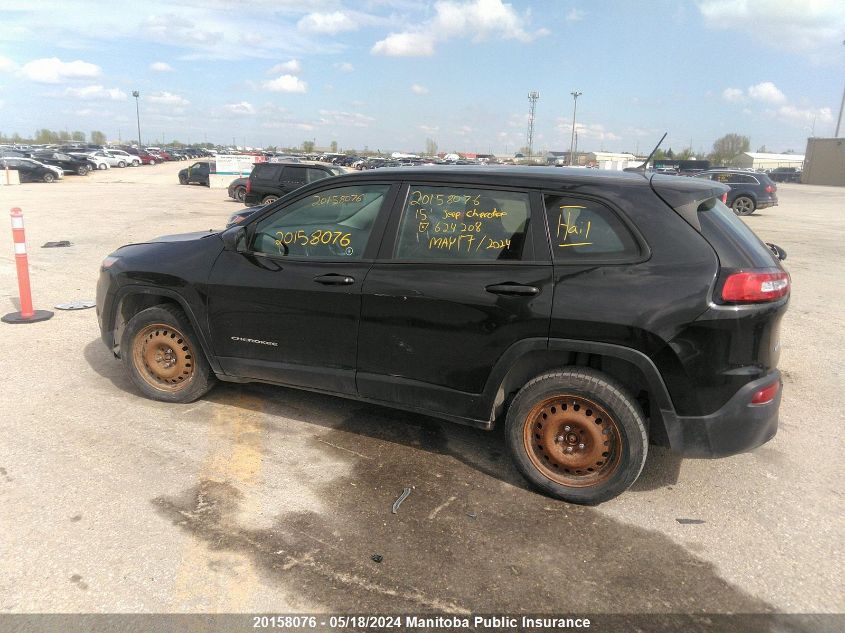2015 Jeep Cherokee Sport VIN: 1C4PJMAS7FW624208 Lot: 20158076