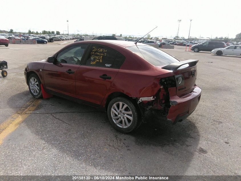 2009 Mazda Mazda3 Gs VIN: JM1BK32F491244828 Lot: 20158130