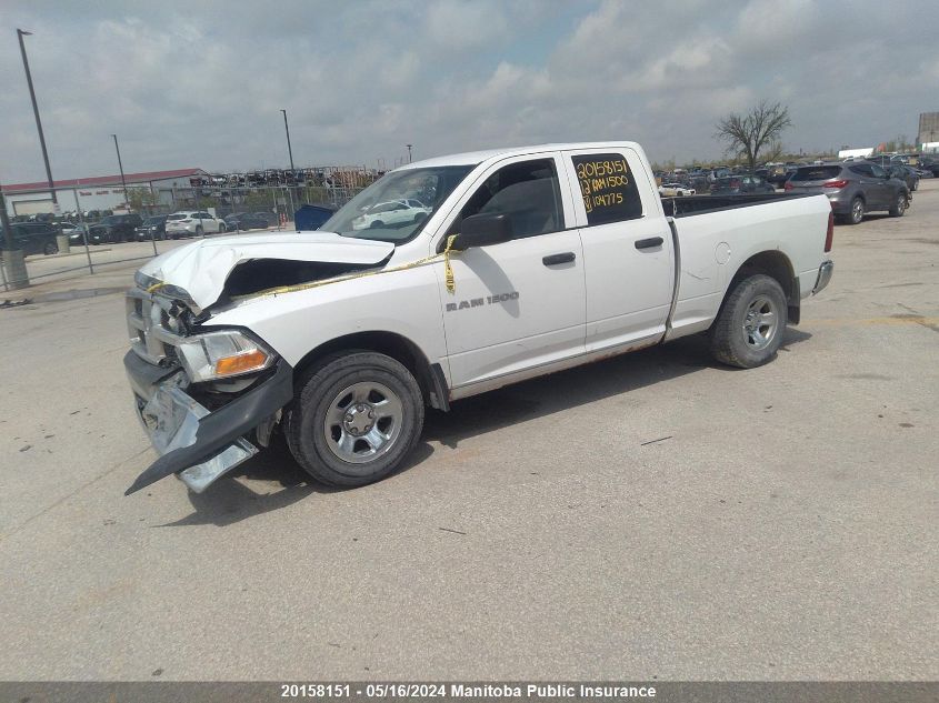 2012 Dodge Ram 1500 St Quad Cab VIN: 1C6RD7FP6CS104775 Lot: 20158151