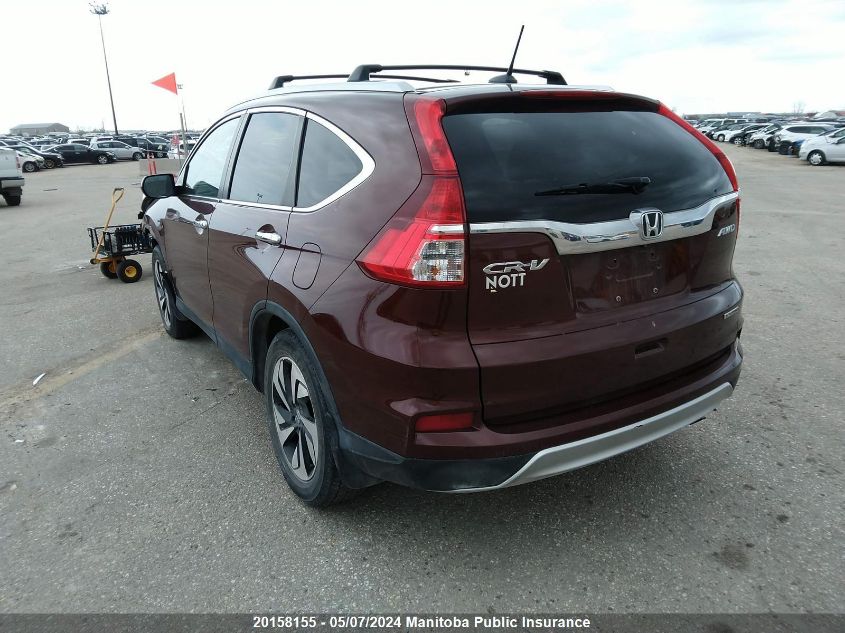 2016 Honda Cr-V Touring VIN: 5J6RM4H95GL801967 Lot: 20158155