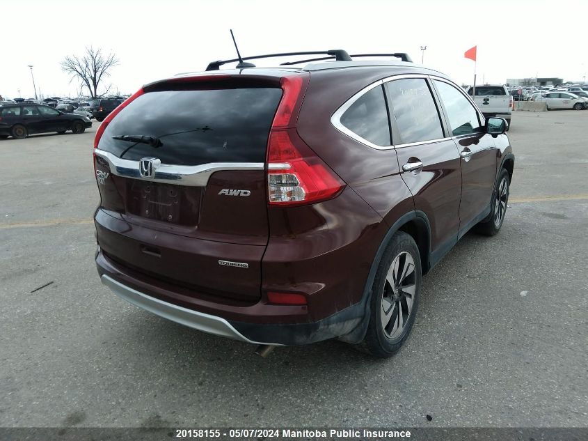 2016 Honda Cr-V Touring VIN: 5J6RM4H95GL801967 Lot: 20158155